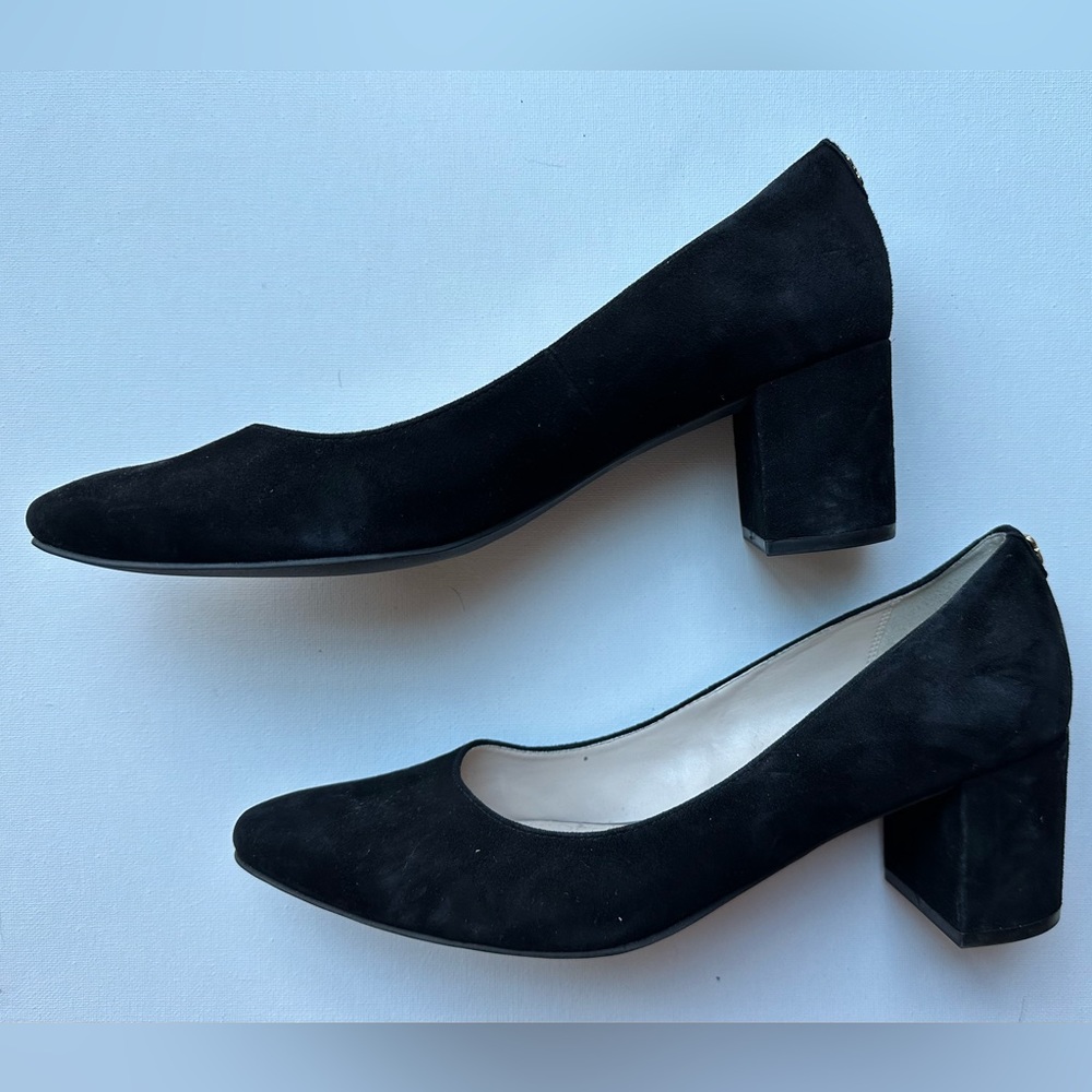 Suede Cole Haan pumps. Worn once. 2 inch heel.